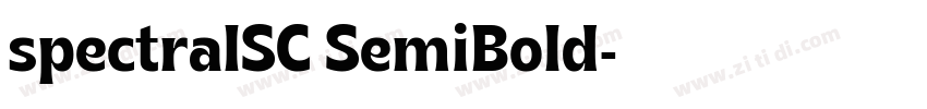spectralSC SemiBold字体转换